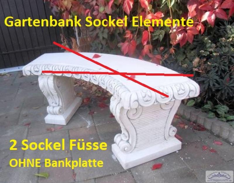 Gartenbank Sockelfüße